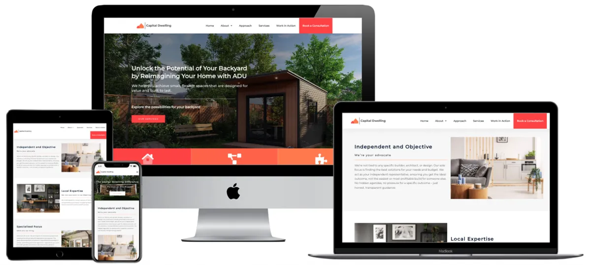 Capital Dwelling Website Screenshot